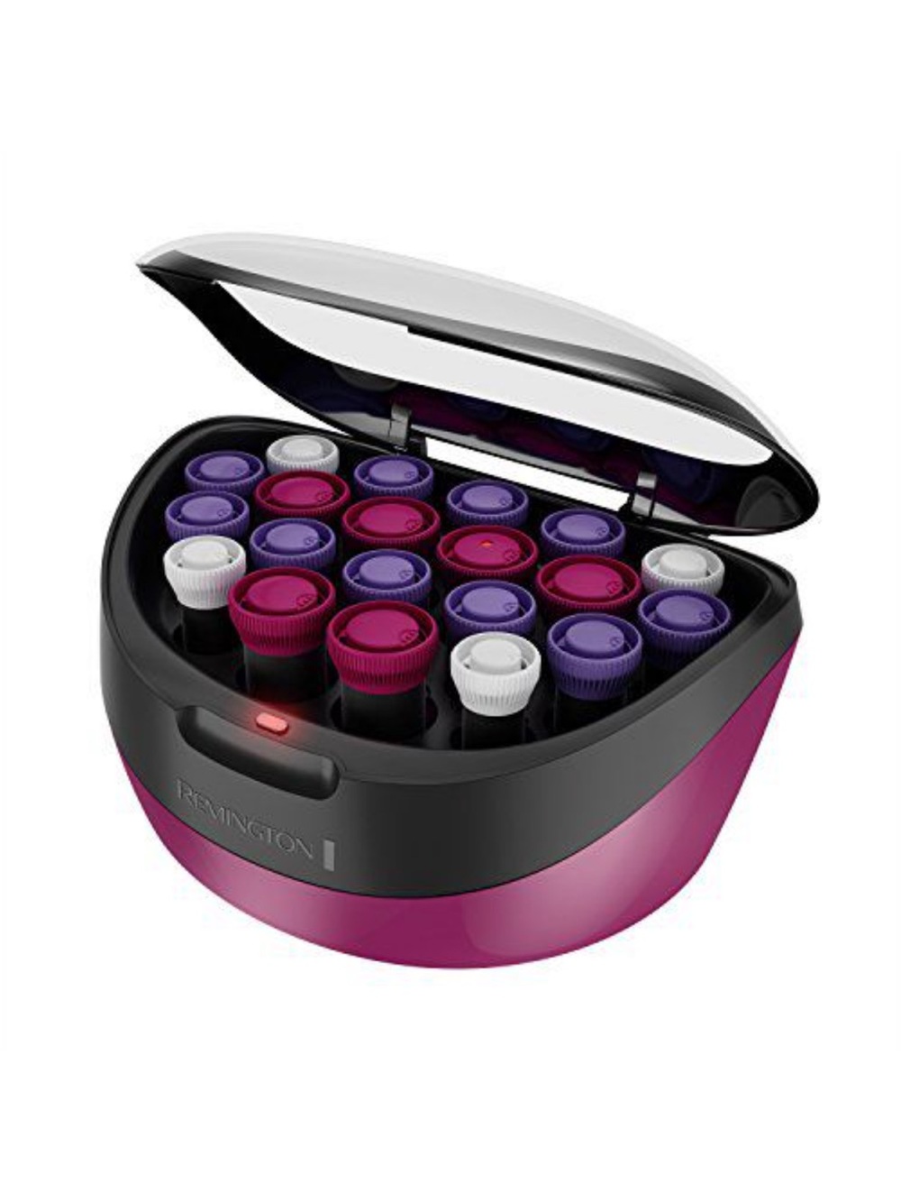 Remington Pink Styling Heat Roller Set with Purple and White Rollers